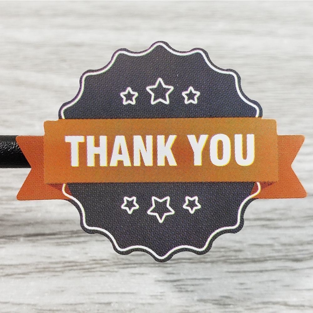 8/$20 100ct Thank You Stickers Round 1.5" Labels